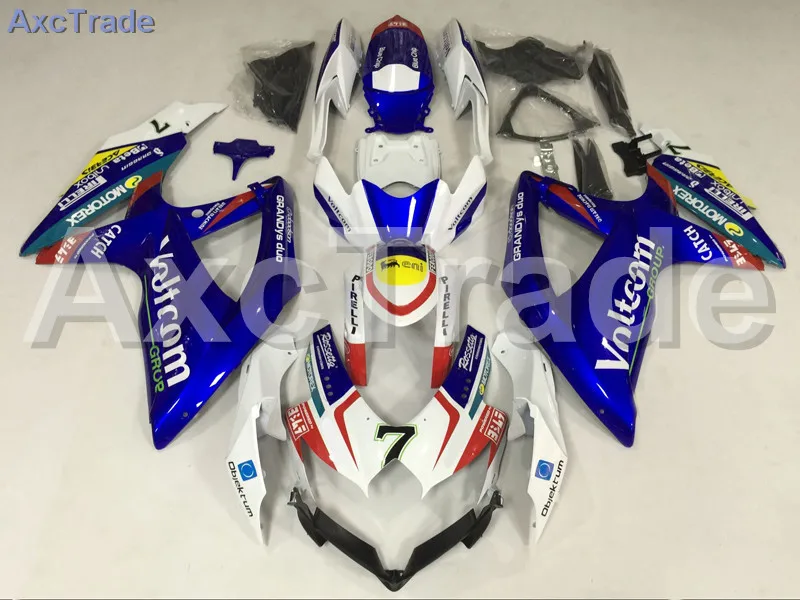 

Motorcycle Fairings For Suzuki GSXR GSX-R 600 750 GSXR600 GSXR750 2008 2009 2010 K8 ABS Plastic Injection Fairing Bodywok Blue