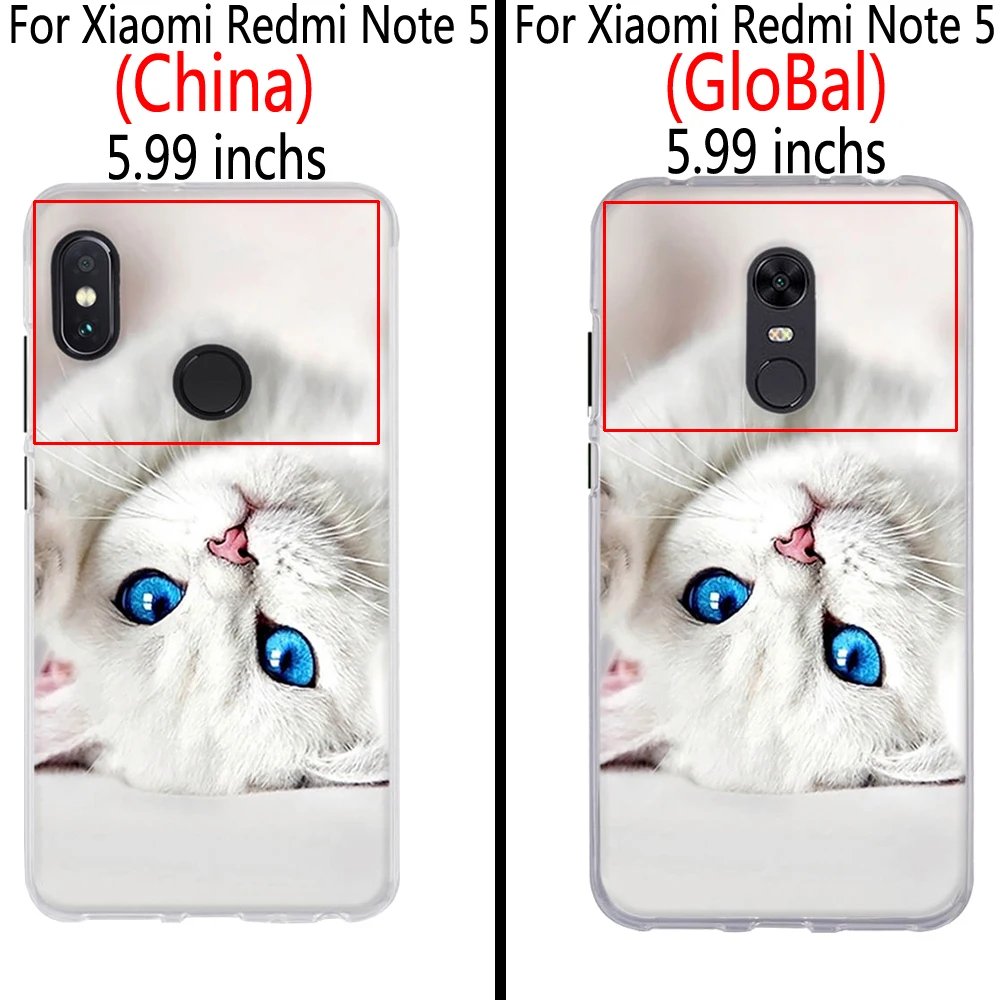 Чехол для Xiaomi Redmi Note 5 мягкий силиконовый чехол из ТПУ с объемным цветком и кошкой