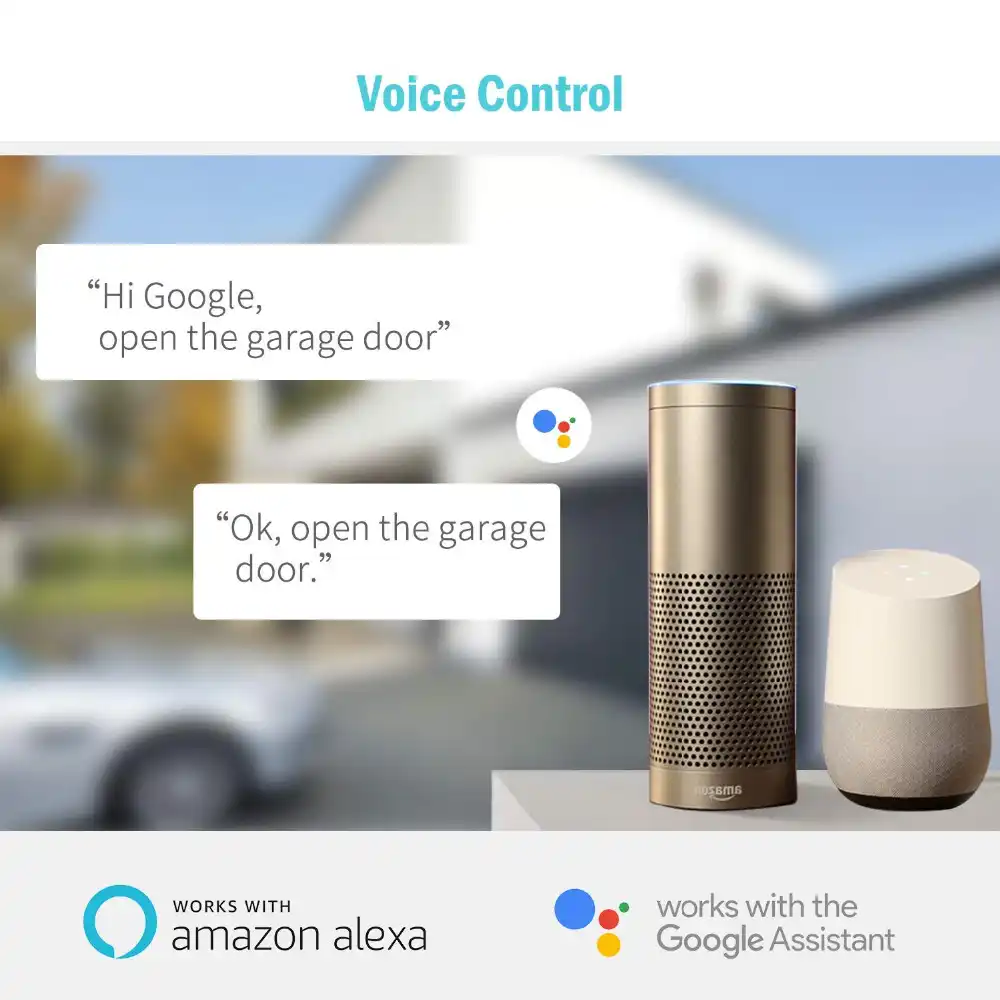 Meross Smart Wi Fi Garage Door Opener App Control Compatible