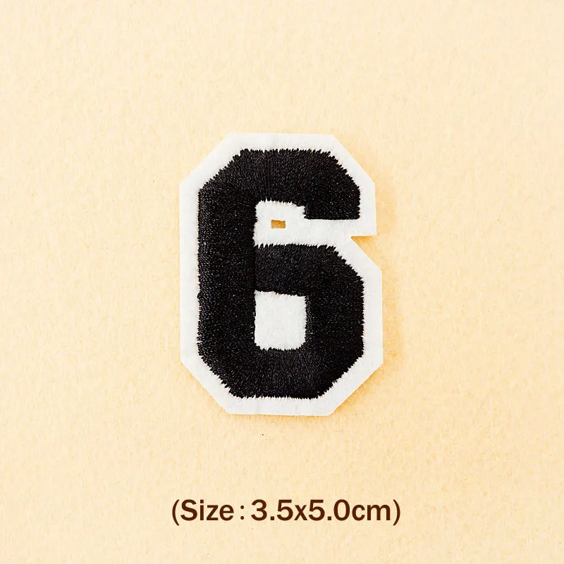 Number: 0 1 2 3 4 5 6 7 8 9 Size:3.8*5cm Patch Embroidered Applique Sewing Clothes Stickers Garment Apparel Accessories Synthetic Leather Fabric & Sewing Supplies