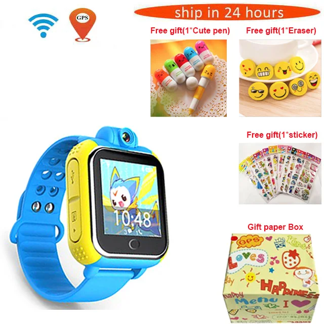TWOX JM13 Q730 3g Смарт-часы для детей Детское отслеживающее устройство GPS Смарт-часы с камерой для IOS Android PK Q60 Q80 Q90 Детские умные часы - Цвет: blue package 1