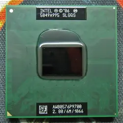 Оригинальный ноутбук INTEL Core 2 Duo P9700 Процессор 6 м Кэш/2,8 ГГц/1066/Dual-Core ноутбук процессор для PM45 GM45