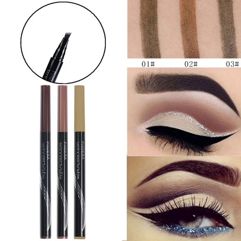 

Manooby High-end Comb Eye Brow Enhancer Makeup Automatic Eyebrow Pen Eyebrow Pencil Waterproof Lasting Time Cosmetics