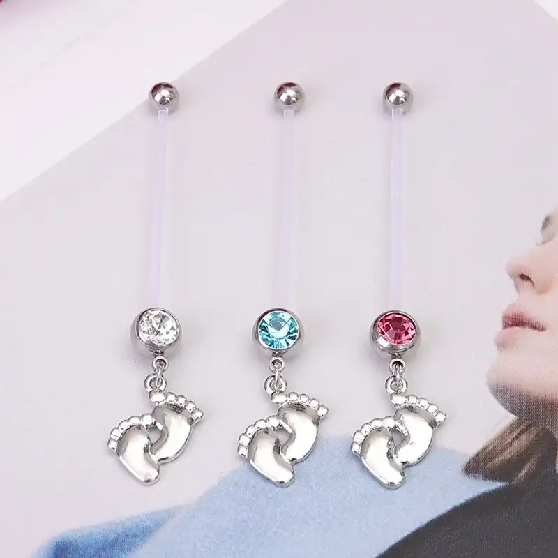 1pcs Navel Pregnant Maternity Jewelry Baby Belly Ring Belly Button