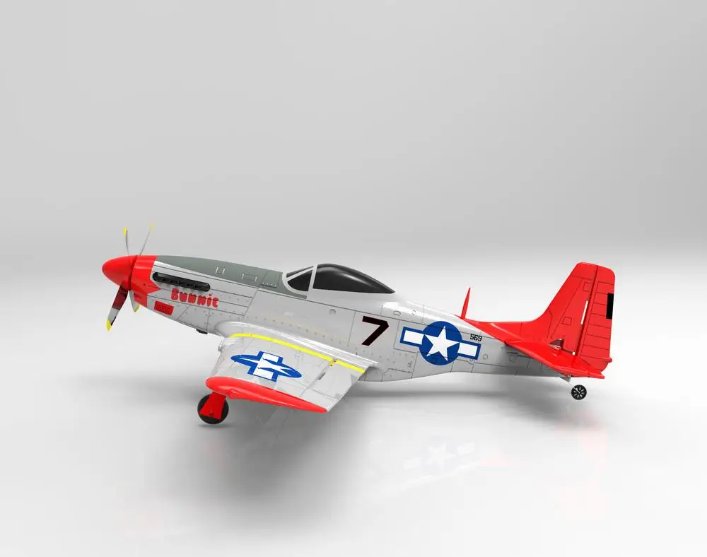 Volantex RC 768-1 Mus& tang P51D 750 мм размах крыльев EPO Warbird RC Самолет RTF