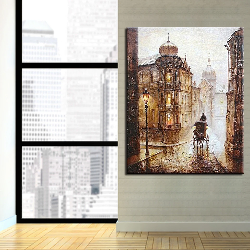 

DIY Oil Painting By Numbers Hand Painted Home Decor Modern lighthouse Frame Wall Canvas Modular building Picture For Living Room