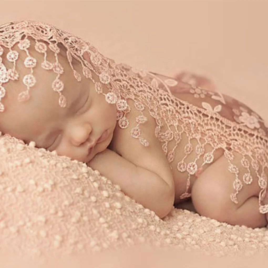Baby Newborn Stretchy Backdrop Wrap Cloth Costume Photography Photo Prop Outfits Stretch Lace Wrap Newborn Photography Props
