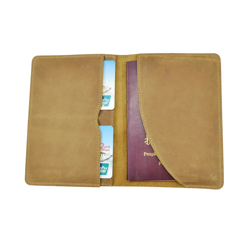 Genuine Leather Passport Cover Crazy Horse Leather Passport Covers