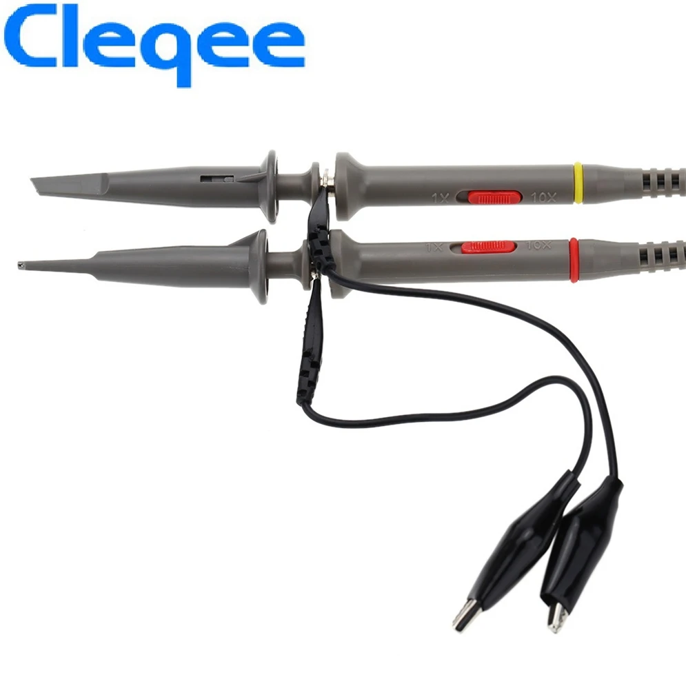 Осциллограф Cleqee P6060 2 шт. зонд 60 МГц зажимы для осциллографа Tektronix HP X1/X10|Детали и