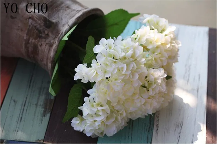 Artificial Flower Hydrangea 5 Heads Peony Bridal Bouquet Silk Flower For wedding Valentine's Day Party home DIY Decoration (4)