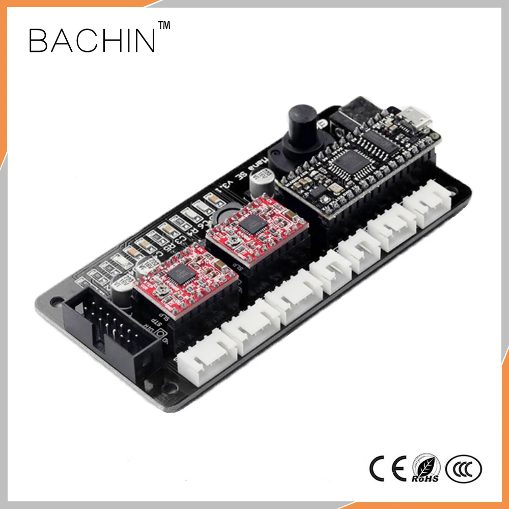 

2 Axis Control Board Laser Driver USB Stepper Motor Driver Eleksmaker Mana SE Controller Laser Cutter Engraving Machine PCB Mainboard EleksCAM BenBox