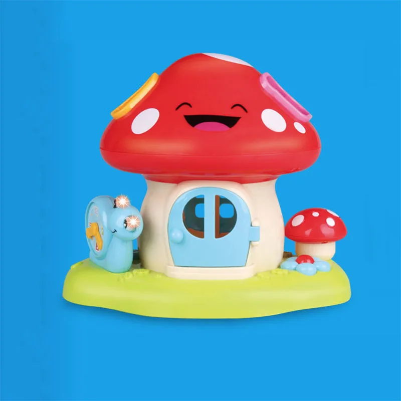 Детская игрушка милая музыка гриб Дом головоломки детские игры настольная раннее образование голос игрушка настольная игра