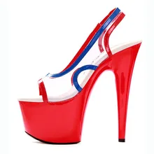 Женская обувь; сандалии; пикантная обувь без шнуровки с открытым носком для танцев на шесте; туфли для танцев на высоком каблуке с пряжкой и ремешком