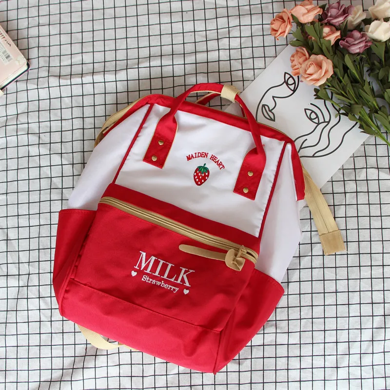 

Japanese Harajuku Shoulder Bag Korean Version High School Student Softback Zipper Canvas Backpack Travel Teenage Girl Backpacks