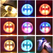 1 пара 80 см светодиодный светящиеся шнурки, мигающие шнурки для танцев на открытом воздухе, вечерние шнурки, 6 цветов на выбор