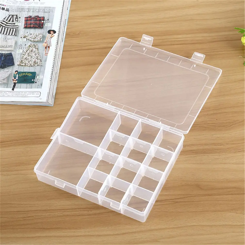 

14 Grids Cosmetic Organizer Store Qtip Container Transparent Small Swabs Box Jewelry Storage Box Holder and Candy Jars