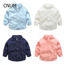 CNUM enfants chemises Nouveau printemps boutique garçon enfant bébé chemises de vêtements pour enfants respirant coton lin chemise à manches longues bébé chemise