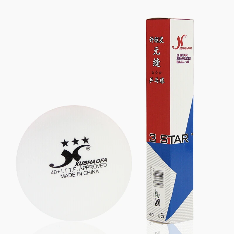 72 мяча XuShaoFa настольный теннис мяч 3-Star 40 + XSF бесшовные ITTF одобренный новый материал пластик белый поли пинг-понг шары