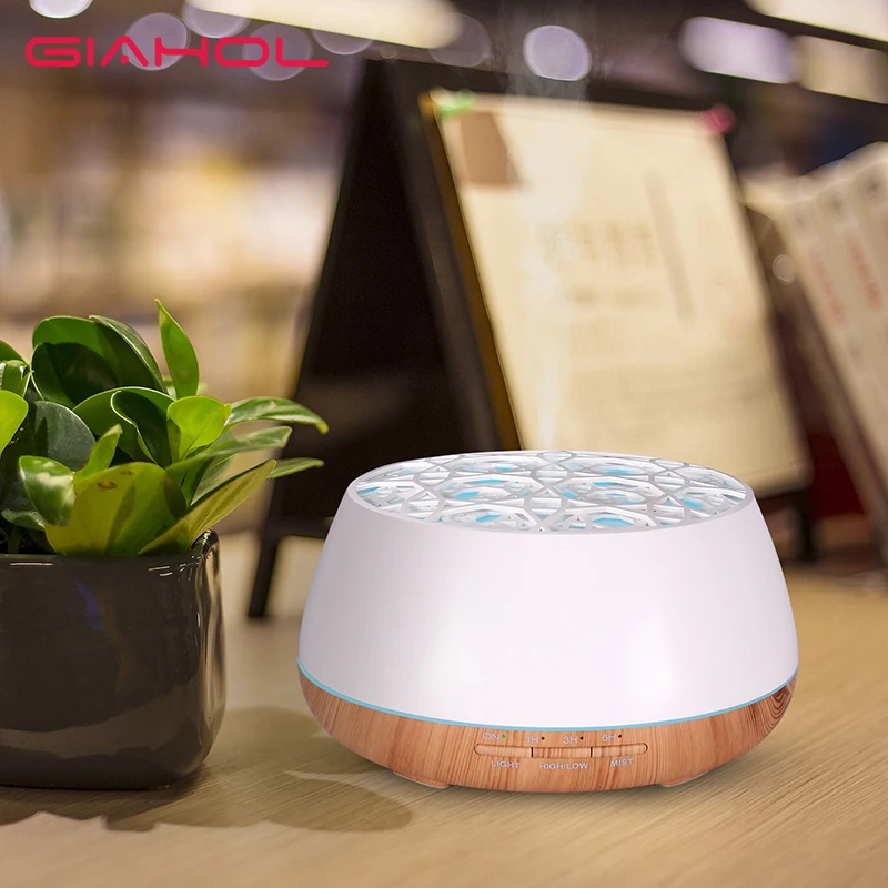 

400ml Ultrasonic Humidifier Essential Oil Diffuser 7 Color Light Aroma Diffuser for Home Office Bedroom BPA Free