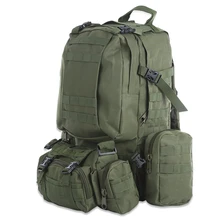 50L Multifunción Bolsa de Deporte Bolso Táctico de Molle Camuflaje Mochila de Escalada Al Aire Libre Camping Senderismo Resistente Al Agua 8 Colores