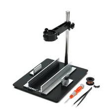 Бесплатно 628 паяльная станция металлический крепёжный кронштейн горячий воздух G un кронштейн и монтажная плата Fix кронштейн для ламп увеличительное стекло