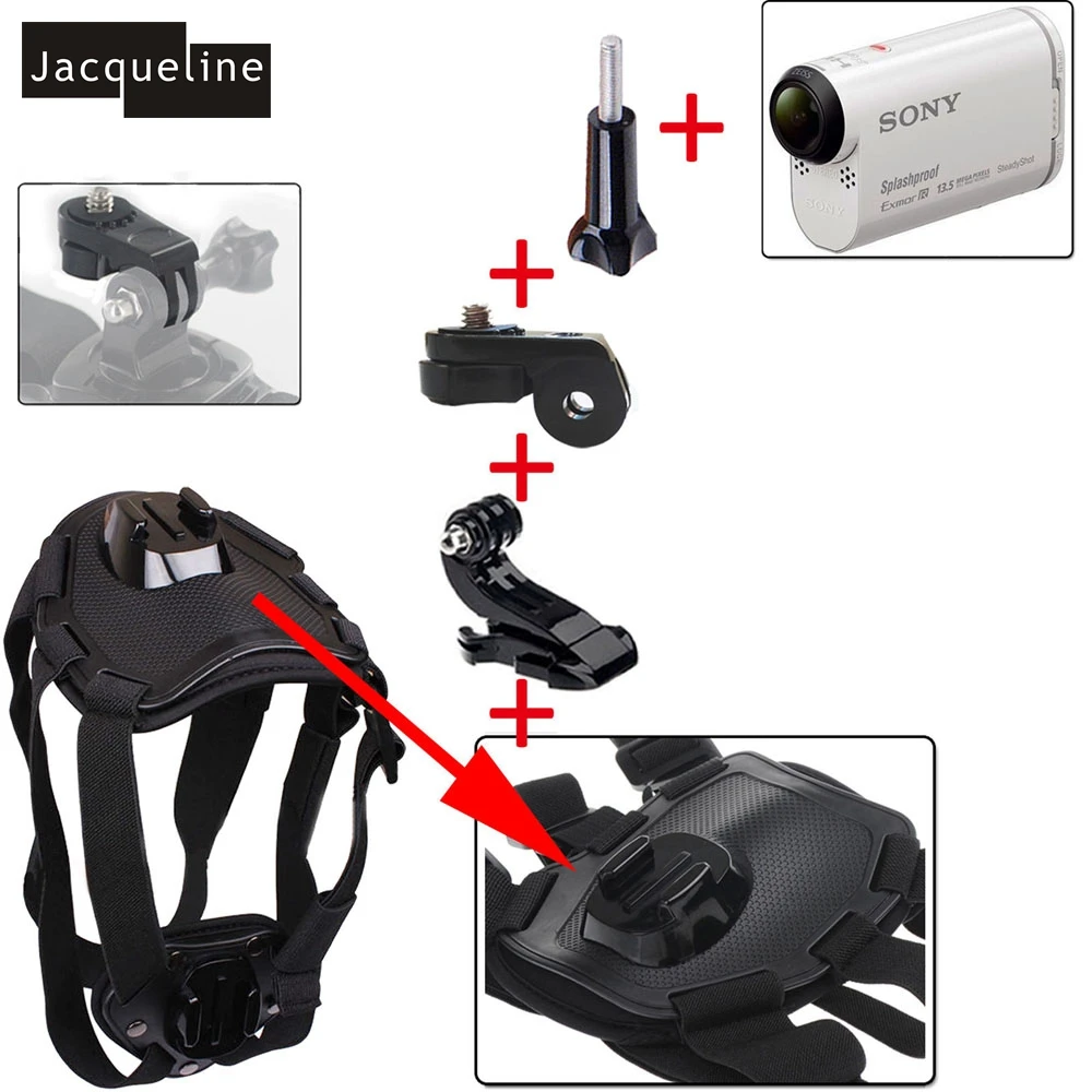 Jacqueline для Ion air Аксессуары Комплект для крепления собаки для sony Экшн-камера HDR AS30V AS100V AS20 AS200V AS50 AZ1 мини FDR-X1000V