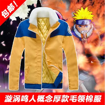 

Halloween Costumes Naruto Anime Costume Winter Coat Clothes Uzumaki Naruto Cosplay Unisex Thicken Hoodie Cotton-padded Jacket