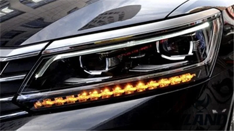 Vland заводские автомобильные аксессуары налобный фонарь для Volkwagen Passat B8- светодиодный задний фонарь с светодиодный движущийся Singal
