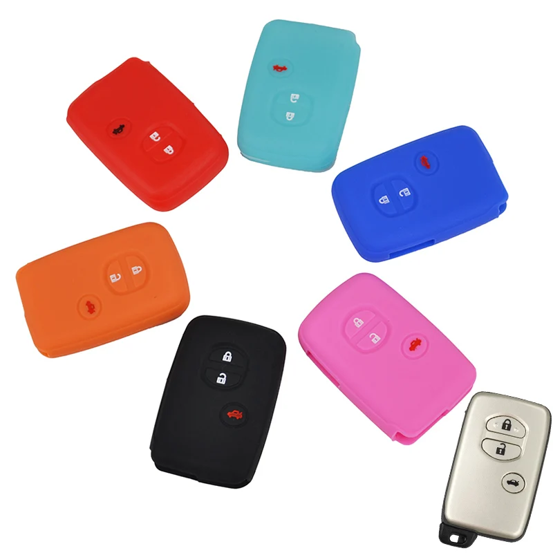 Silicone Cover Skin Jacket fit for TOYOTA Prius Crown Avenis Smart Key Case RD 