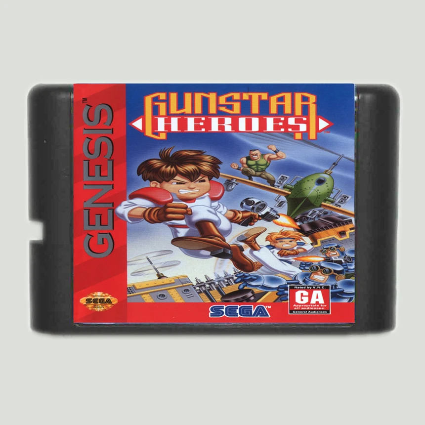 Gunstar Heroes 16 бит игровая карта для sega Mega Drive& sega Genesis