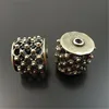 5pcs Wholesale Antique Bronze Tone Hollow Brass Beads Metal Loose Beads Bracelet DIY Findings Hole 1.5mm ► Photo 2/2