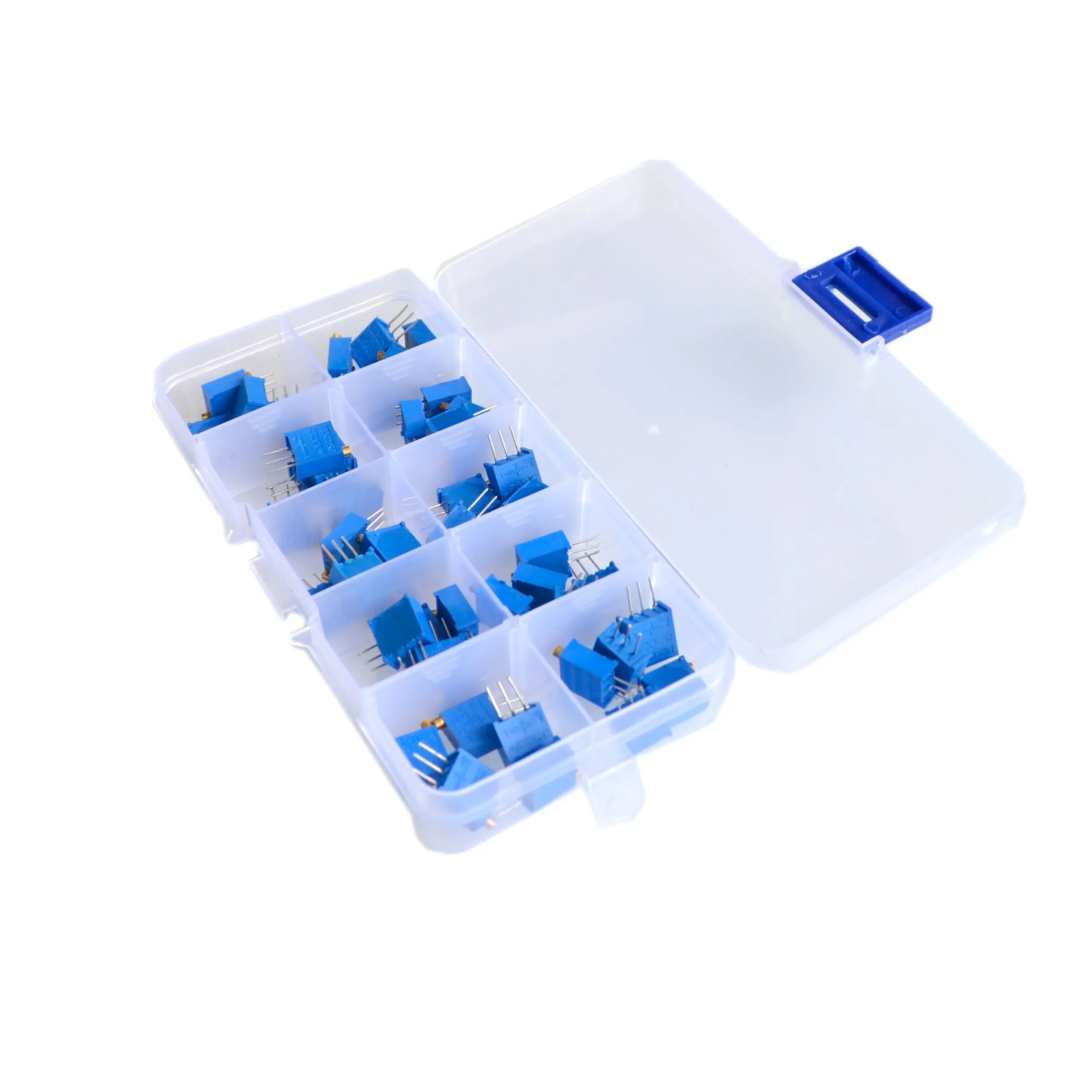 

50Pcs/Lot 3296W Multiturn Trimmer Potentiometer Kit High Precision 3296 Variable Resistor 500R 1K 2K 5K 10K 20K 50K 100K 200K 1M