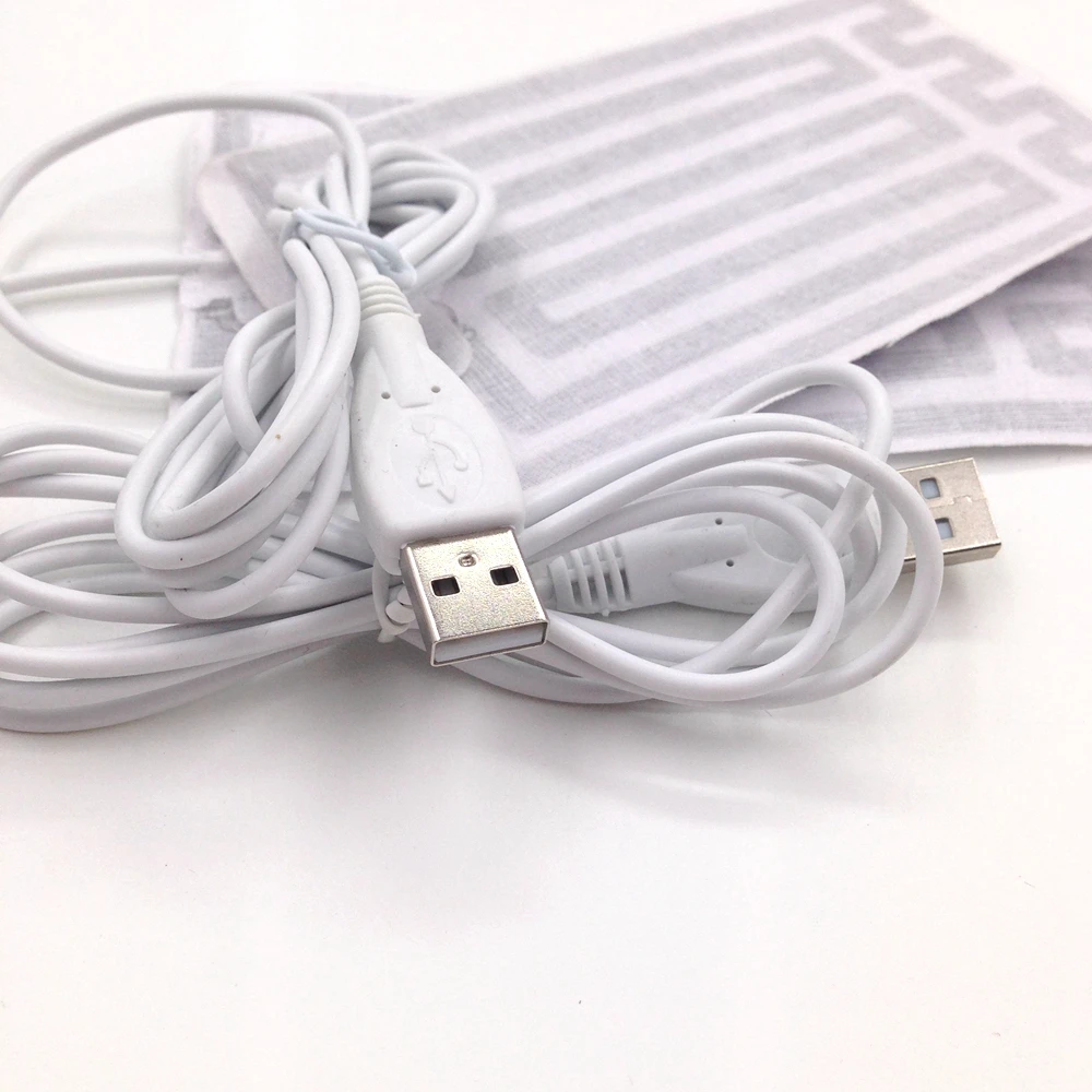 5 В USB грелки для DIY USB перчатки с подогревом теплые коврики для мыши для обогрева ног коленей углеродное волокно с подогревом забота о здоровье 8x13 см