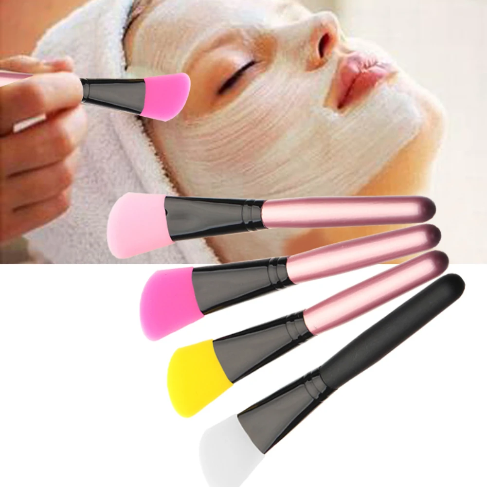 Facial Mud Mask Flat Silicone Makeup Brush Skin Face Care Cosmetic