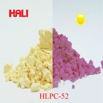 

color to color photochromic pigment,sunlight react powder,light sensitive powder,1lot=100g HLPC-52yellow to purple,free shipping