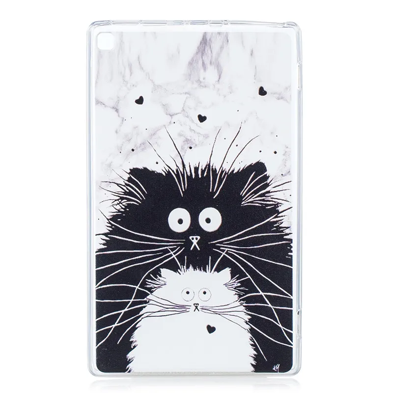 Wekays For Amazon Fire HD 8 Cartoon Cat Soft Silicone Fundas Case For Amazon Kindle Fire HD 8 HD8 2015 2016 2017 8.0