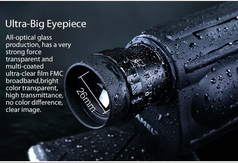 Охотничий Монокуляр 13x50 с большим видением, мощный ручной телескоп, окуляр, Зрительная труба, спортивные часы+ адаптер для мобильного телефона