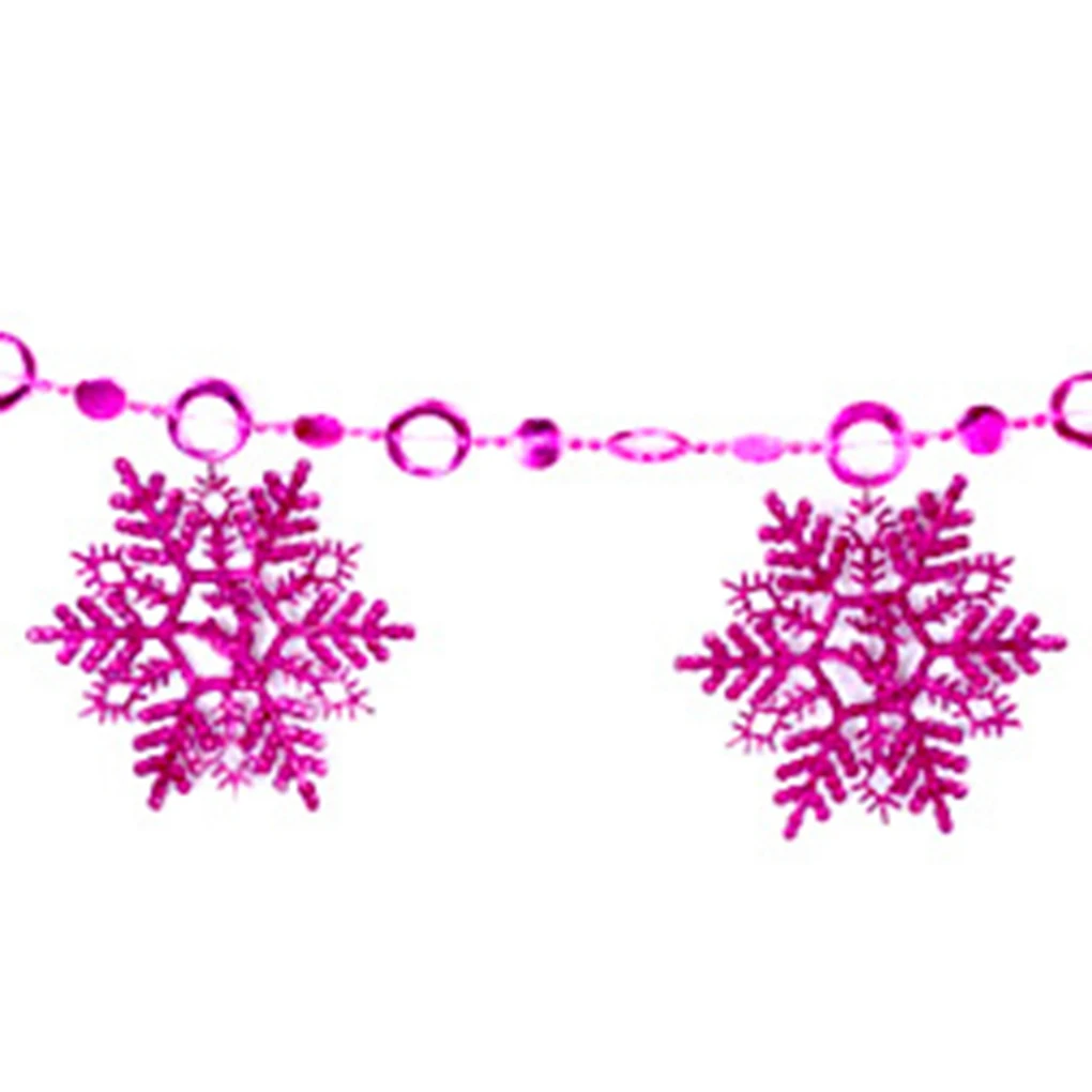 Пластиковая Снежинка Рождественский подарок венки праздничные украшения вечерние украшения для спальни 2 м теплые
