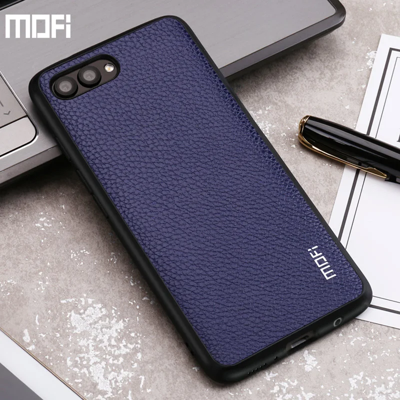

V10 case for huawei honor v10 case for huawei honor view v10 case cover PU leather line back cover soft edge bussiness red brown