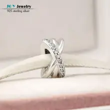 2016 de invierno nuevo 925 galaxy espaciador de los granos del tapón de los encantos de plata de ley con piedra de la cz para las mujeres pulseras de la joyería diy accesorios