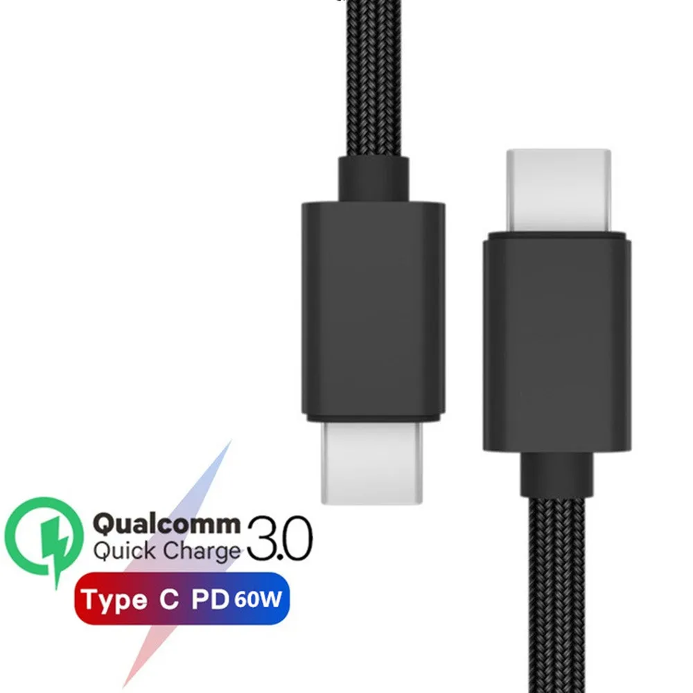 Кабель USB 3,1 type-C-USB C PD для iPhone X samsung S9 Oneplus 7 Pro 3A 60 Вт QC 3,0 USBC PD кабель для быстрой зарядки для MacBook Pro