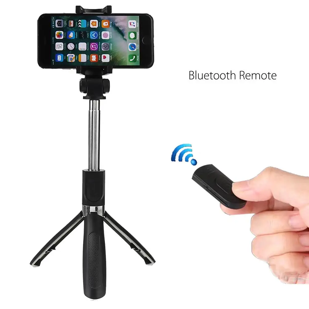

360 Degree Rotation Bluetooth Phone Selfie Stick Remote Shutter Anti-Slip Monopod Tripod