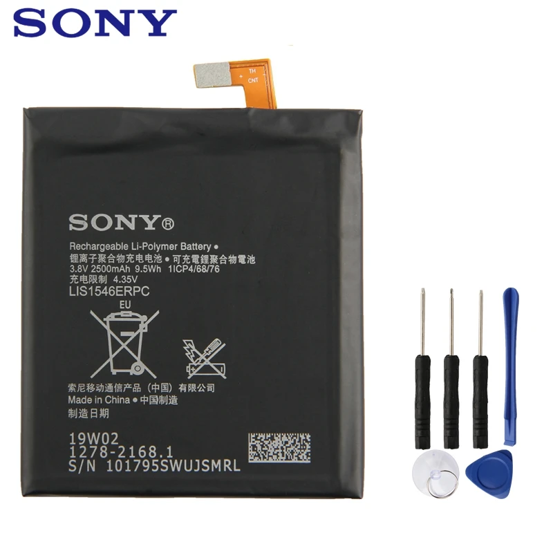 

Original Replacement Sony Battery LIS1546ERPC For SONY Xperia C3 S55U S55T Authentic Phone Battery 2500mAh