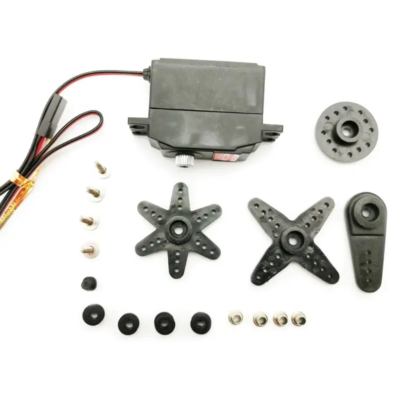 

High Quality 1:16 Metal Gear Set Professional Digital Servo Spare Parts Ball Bearing RC Car DIY Crawler For WPLC34