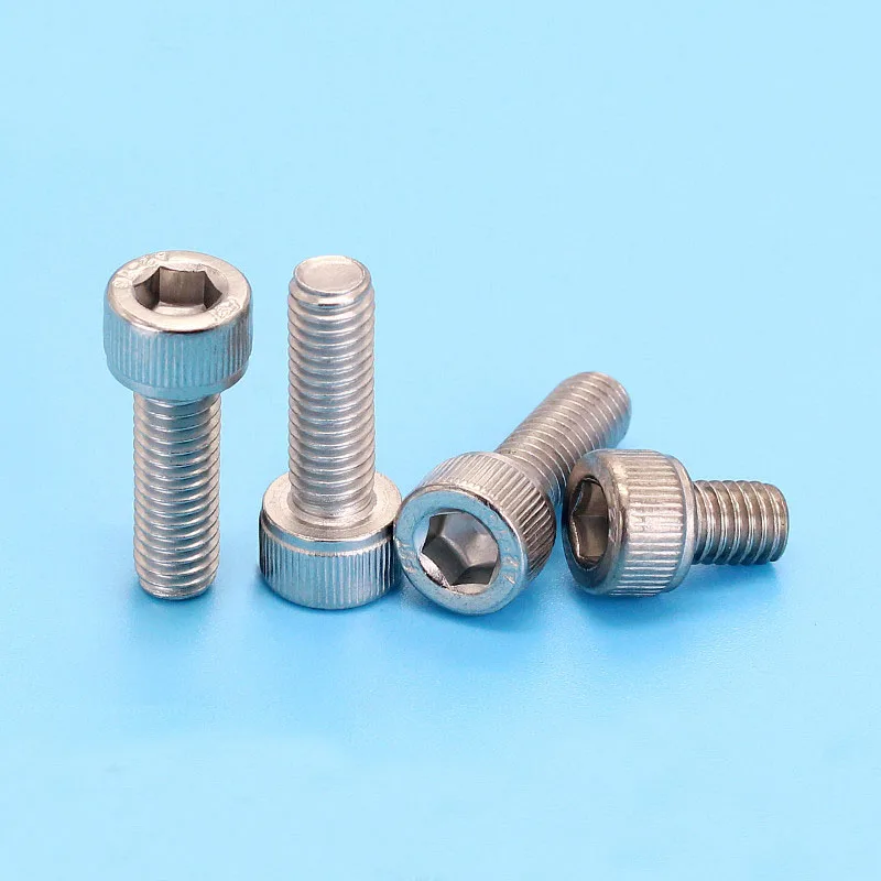 

M12 Allen screws Cylindrical head screw Hex socket Furniture knurled cup head screw 304 stainless steel Bolts