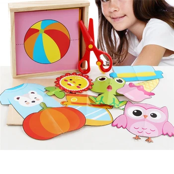 

Children's Handmade DIY Materials Kids Color Paper Cut Kindergarten Early Education Safety Crafts Origami Toy Set With Scissors