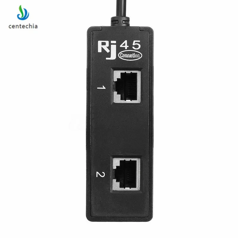 Сетевой Разветвитель RJ45 с 1 штекера на 2 гнездовых порта удлинитель со штекером