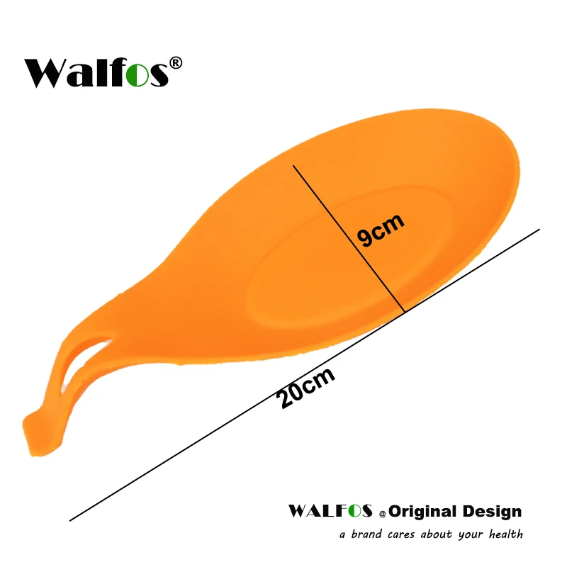 WALFOS Пищевая силиконовая ложка остальная посуда держатель для кухонной лопатки термостойкий кухонный инструмент - Цвет: WALFOS orange