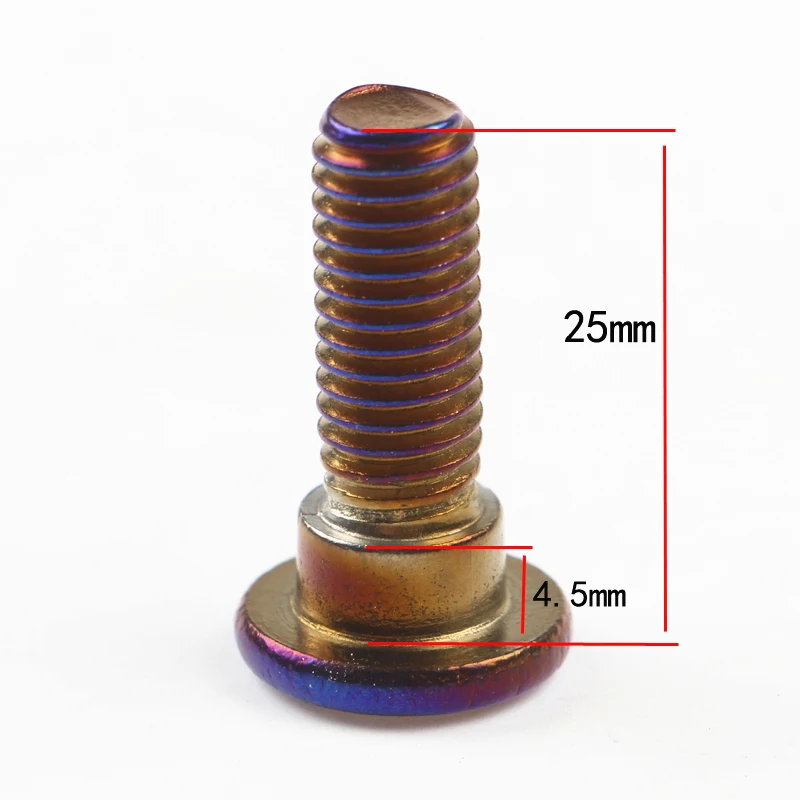 Мотоцикл M8* 1,25 мм* 25 мм/35 мм ротор/стоп-сигнал винты для дисков болты покрытие Нержавеющая сталь для Honda Yamaha Kawasaki Suzuki орнамент