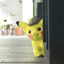 25/30/35 см детектив Пикачу плюшевая игрушка высокое качество в виде милого героя аниме плюшевые игрушки Детская игрушка в подарок для детей с персонажами из мультфильмов, детские мягкие игрушки